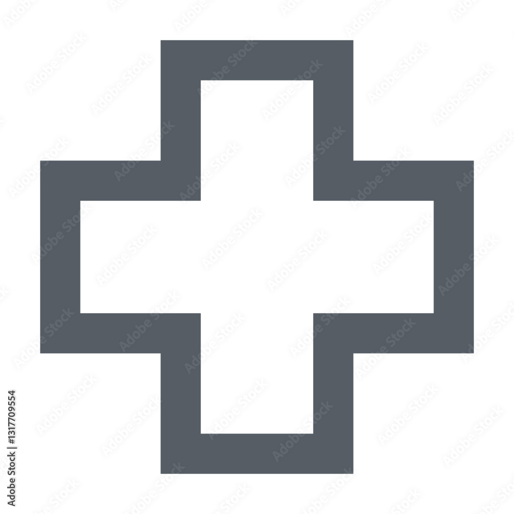 A Symbol Of Hope And Healing, A Strong Gray Cross Representing Medical Care And Comfort, Providing A Sense Of Security And Reassurance With Simple Clean Lines A Symbol Of Hope And Healing, A Strong Gray Cross Representing Medical Care And Comfort, Providing A Sense Of Security And Reassurance With Simple Clean Lines