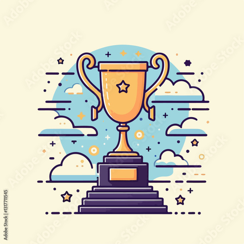 tropy vector illustration 