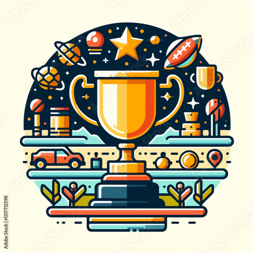tropy vector illustration 