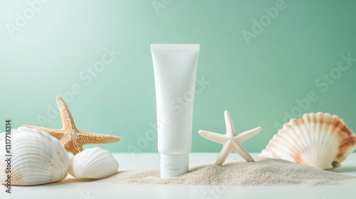 sea shells and starfish