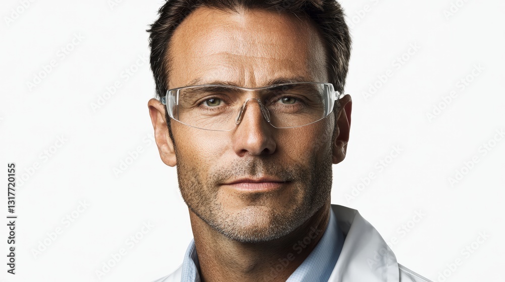 a man wearing glasses , Generative art. a man wearing glasses , Generative art.