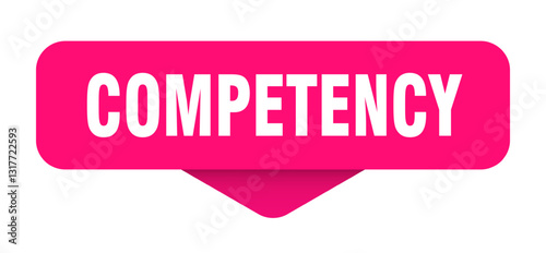 competency sticker. competency sign on transparent background