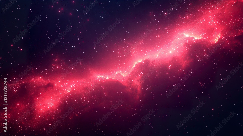 Fototapeta premium Abstract Red Light Beams on Black 