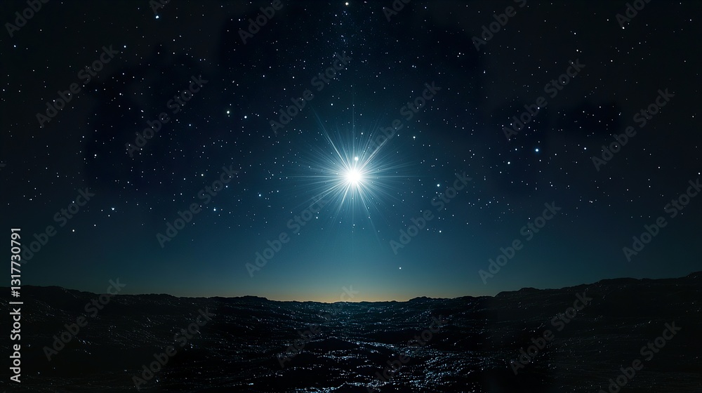 Fototapeta premium Vega, Antares, and Fomalhaut: A Celestial Trio 