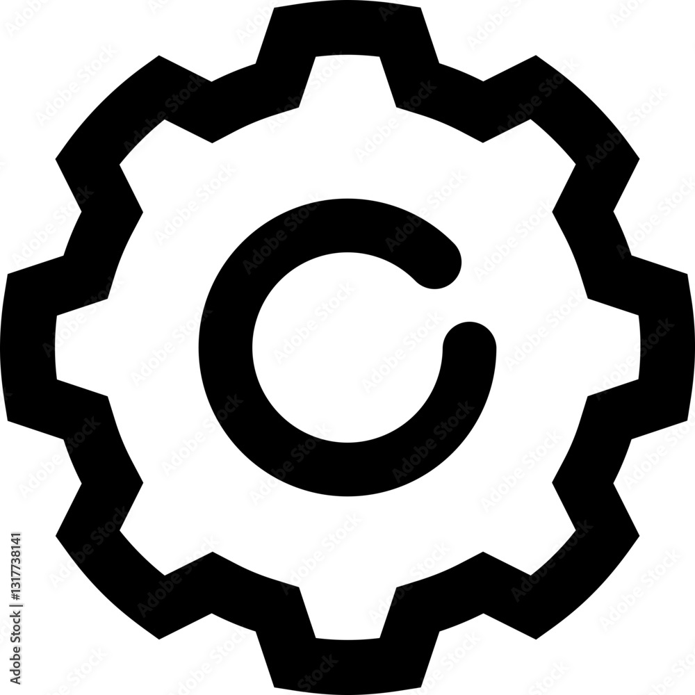 A Symbol Of Seamless Workflow And Continuous Improvement, A Cogwheel With A Recycling Symbol At Its Heart, Representing Effortless Efficiency And Sustainable Progress In Bold Black Lines A Symbol Of Seamless Workflow And Continuous Improvement, A Cogwheel With A Recycling Symbol At Its Heart, Representing Effortless Efficiency And Sustainable Progress In Bold Black Lines