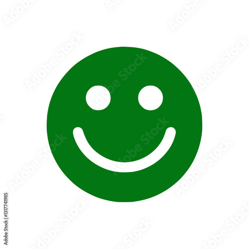 Smiley face icon representing happiness, positivity, and friendliness