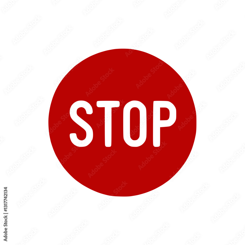 Stop sign icon representing caution, warning, and safety Stop sign icon representing caution, warning, and safety