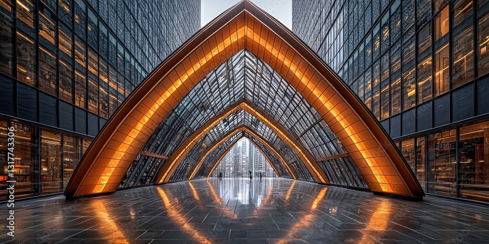 Obraz premium Modern Architectural Gateway