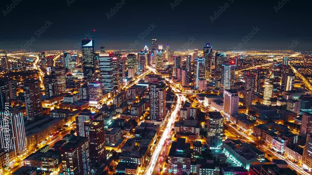 custom made wallpaper toronto digitalNighttime beijing cityscape glowing with vibrant downtown energy, revealing illuminated streets, dynamic traffic, and architectural brilliance under dark urban skyline