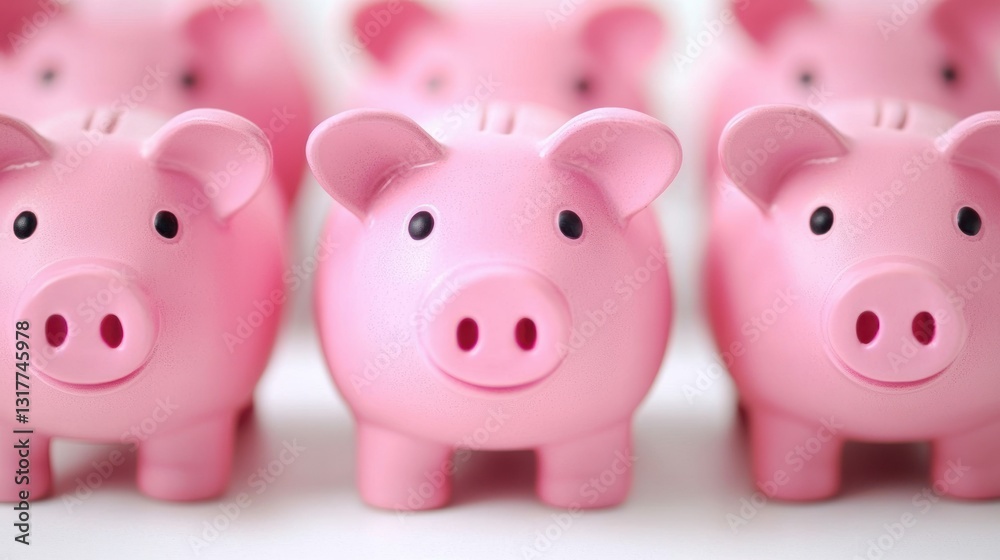 Online shopping savings chaos of piggy banks home photography indoor financial awareness Online shopping savings chaos of piggy banks home photography indoor financial awareness