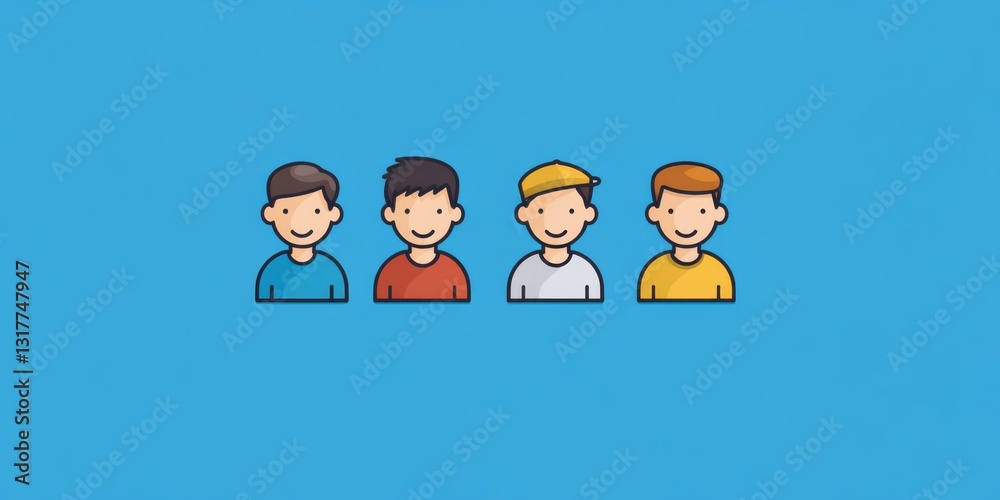 a video conference with six people smiling and waving, each in different colored outfits a video conference with six people smiling and waving, each in different colored outfits