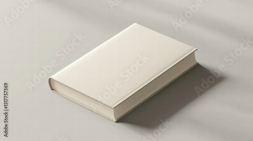 Book of Knowledge: A simple yet elegant hardbound book rests on a table, bathed in soft light. The pristine cover invites the touch, hinting at the stories within.