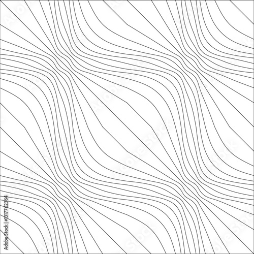 Abstract vector graphic based on harmonic vortex.  It can be used for art floor made of parquet or stone, special architecture detail for modern design at interior decoration.