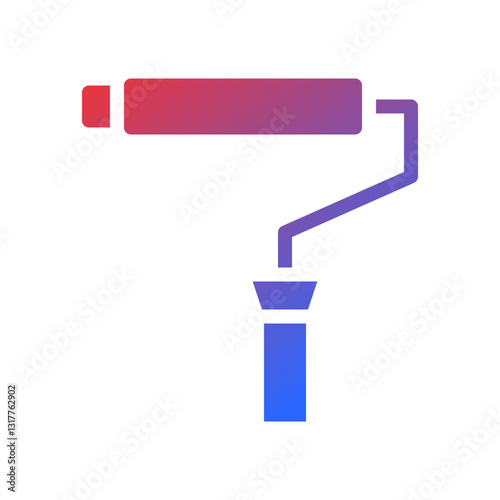 Painting Tool Icon with Colorful Gradient Style