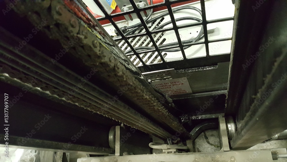 Obraz premium Hydraulic leak