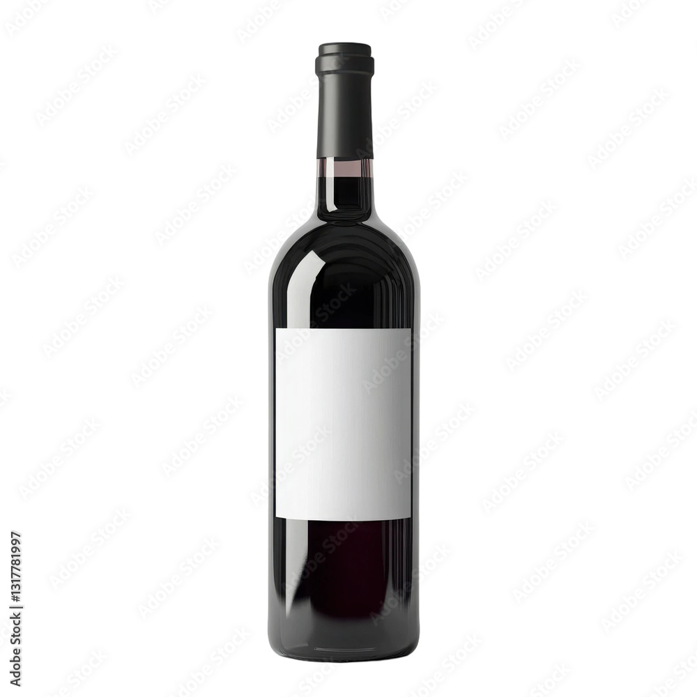Red Wine Bottle Mockup Blank Label Studio Shot Beverage Alcohol Drink Template Red Wine Bottle Mockup Blank Label Studio Shot Beverage Alcohol Drink Template