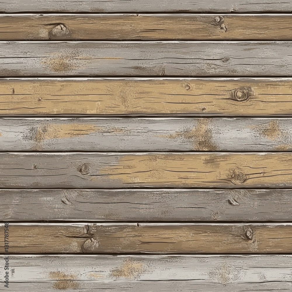 Naklejka premium Rustic weathered wood planks background texture. (1)