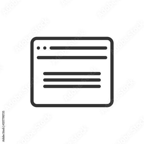 A Simple Webpage Design Showcasing Clean Lines And Minimalist Elegance With A Focus On Readability And User-friendly Navigation Using A Bold Outline Style