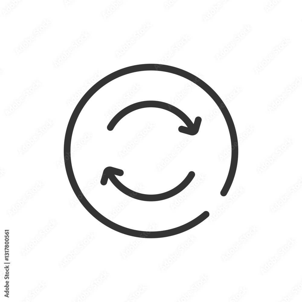 Continuous Improvement Cycle, A Symbol Of Growth And Renewal, Depicted With Sleek, Minimalist Line Art In A Circular Design Continuous Improvement Cycle, A Symbol Of Growth And Renewal, Depicted With Sleek, Minimalist Line Art In A Circular Design
