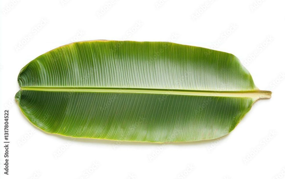 Single Green Leaf Isolated on White Background Single Green Leaf Isolated on White Background