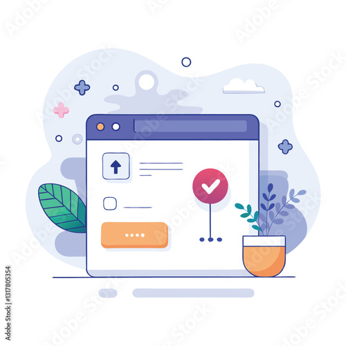 Modern Web Application Form with Successful Submission