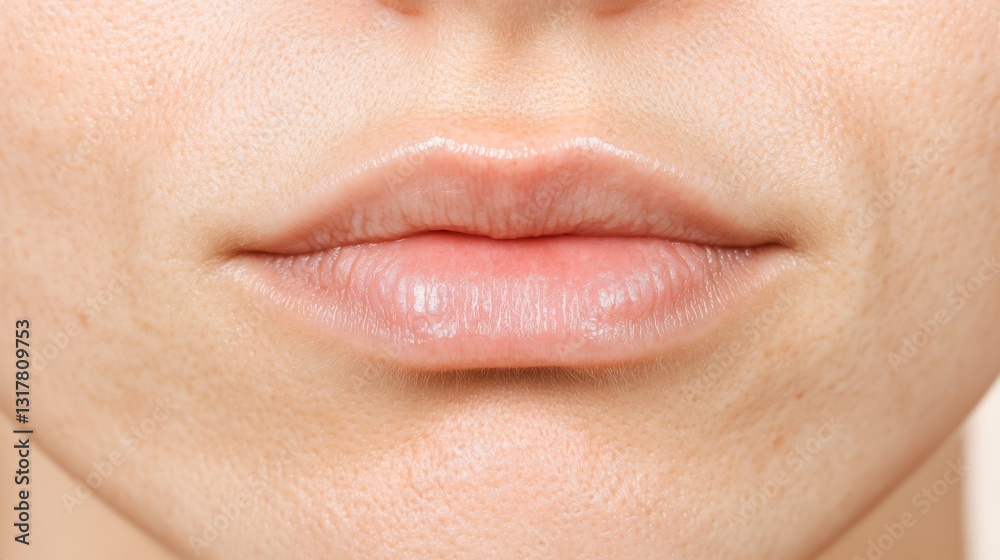 Obraz premium closeup of a womans face with skin imperfections, highlighting problematic areas such as breakouts, redness, and irritation.