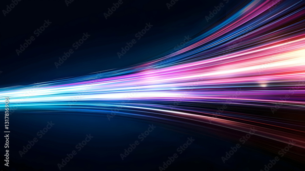 Abstract Graphic With Light Streaks Flowing Across Dark Background With Blue Red And Orange Tones Abstract Graphic With Light Streaks Flowing Across Dark Background With Blue Red And Orange Tones