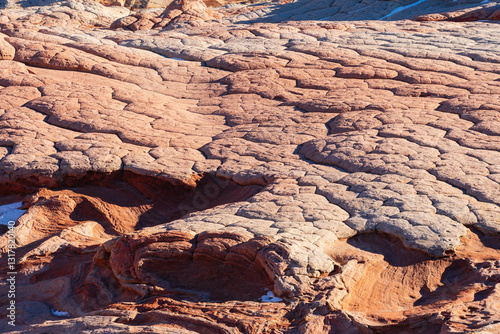 Unique Rock Formations Showcase Natural Beauty in White Pocket in the Vermilion Cliffs National Monument, Arizona USA