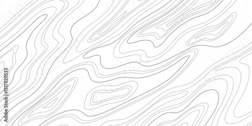 Innovative Topographic Mapping Featuring Geographic Relief, Elevation Contours, and Abstract Line Art for Mapping Enthusiasts
