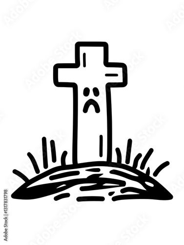 Symbol of remembrance captures the essence of loss and reflection in a simple yet poignant design