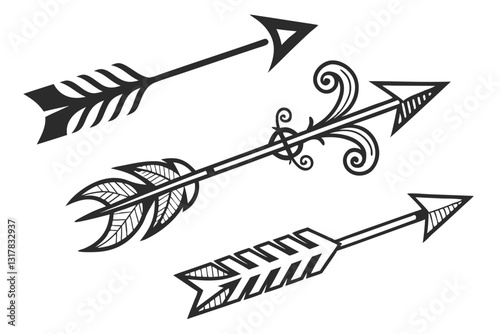 Ornate Arrows in a Decorative Style