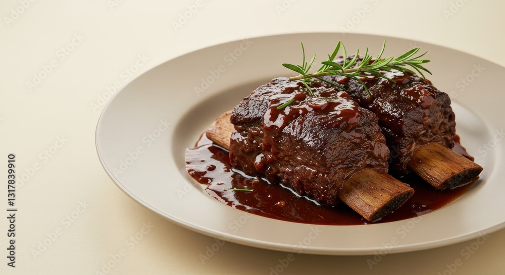 Slow-Cooked Beef Short Ribs with Red Wine Sauce