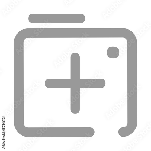 A Peaceful Moment Of Reflection Captured In Soft Grey Tones, Conveying Serenity And Hope Through A Minimalist Medical Symbol
