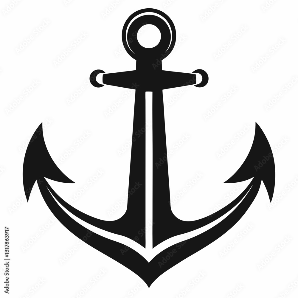 anchor on a white background anchor on a white background