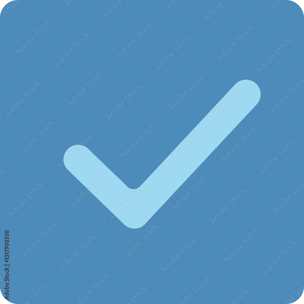 Checkmark square color fill icon Checkmark square color fill icon