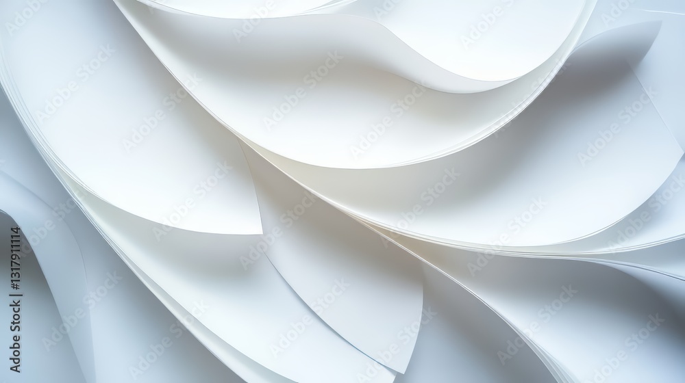 Obraz premium Abstract paper curves and shadows