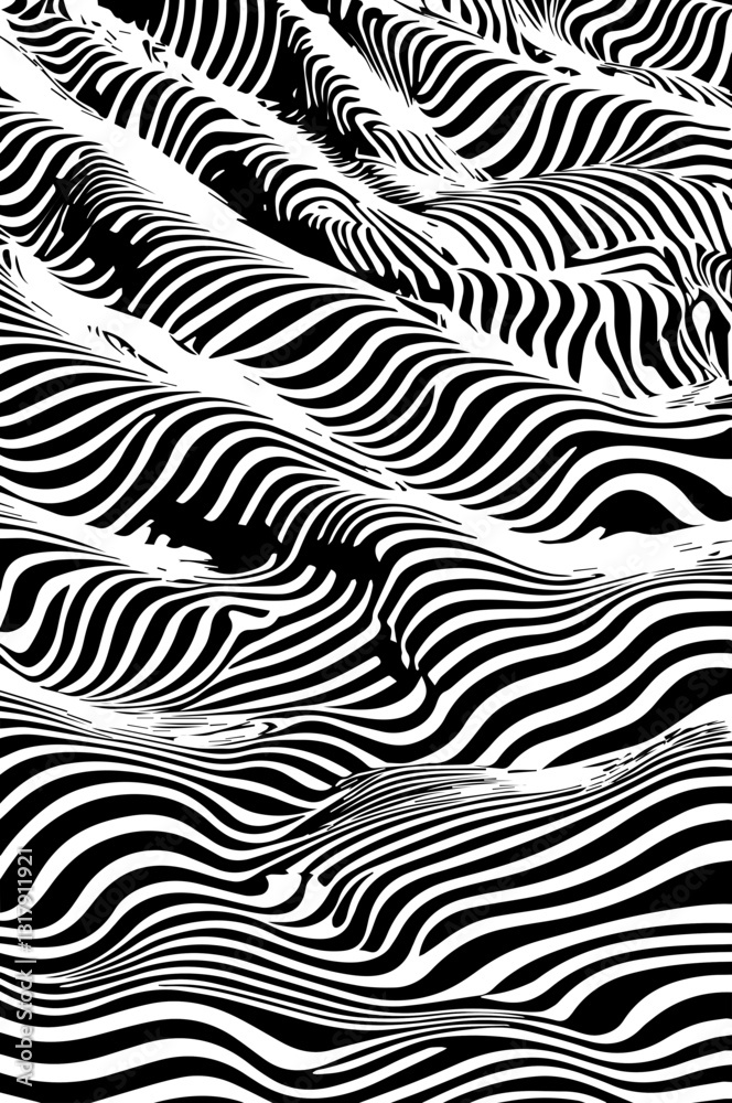 Abstract Black and White Wavy zebra stripes Line Pattern – Optical Illusion Background, Modern Art Design for Textiles, Wallpapers, Branding, Digital Graphics, and Contemporary Artistic Prints Abstract Black and White Wavy zebra stripes Line Pattern – Optical Illusion Background, Modern Art Design for Textiles, Wallpapers, Branding, Digital Graphics, and Contemporary Artistic Prints
