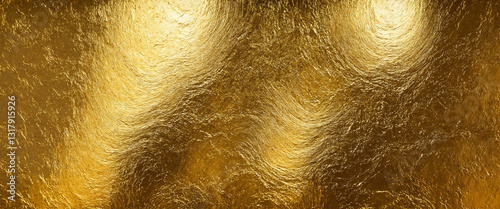 reflective polished gold te...
