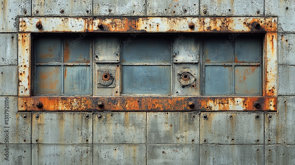 Naklejka premium a textured concrete wall with a wide angle perspective highlighting the industrial aesthetic of the material