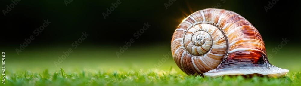 A Slow Moving Snail Crawling Gracefully Over Lush Green Grass Surrounded by Nature Creating a Calm and Tranquil Atmosphere in a Vibrant Ecosystem A Slow Moving Snail Crawling Gracefully Over Lush Green Grass Surrounded by Nature Creating a Calm and Tranquil Atmosphere in a Vibrant Ecosystem