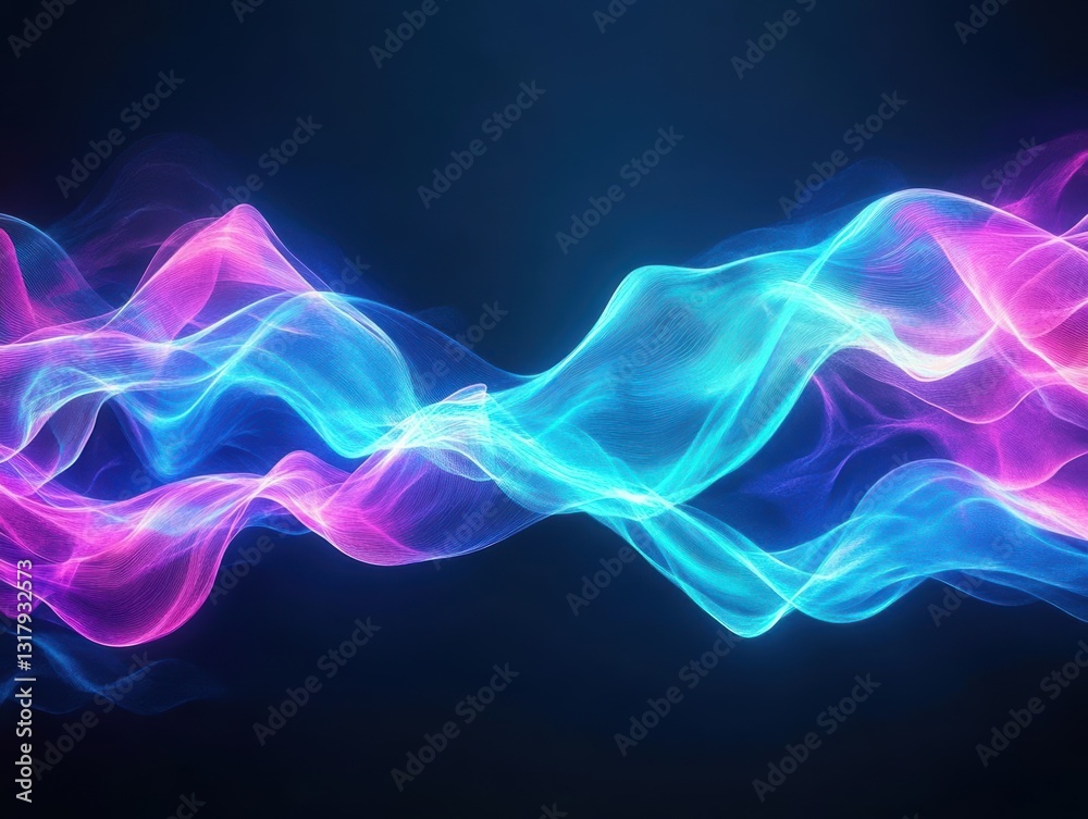 Fototapeta premium Ethereal Abstract Smoke Background with Soft Flowing Shapes Creating a Dreamy Atmosphere Perfect for Artistic and Creative Design Projects and Concepts