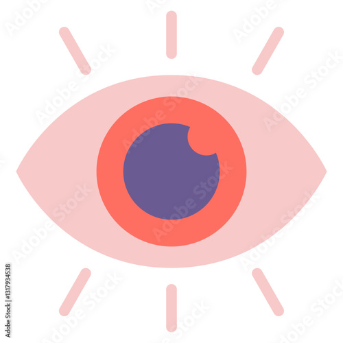 Stylized Eye Illustration for Creative Projects