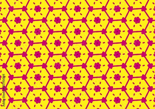 Beautiful and eye-catching background and fabric pattern design.

