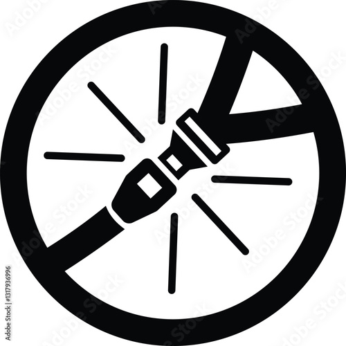 a black and white illustration of a belt buckle,Car safety belt icon. Seat belt icon. Safety belt icon. Fasten seat belt icon 