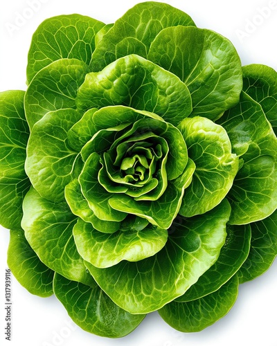 Fresh green lettuce in a beautiful arrangement