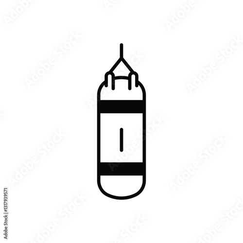 Punching Ball Vector icon