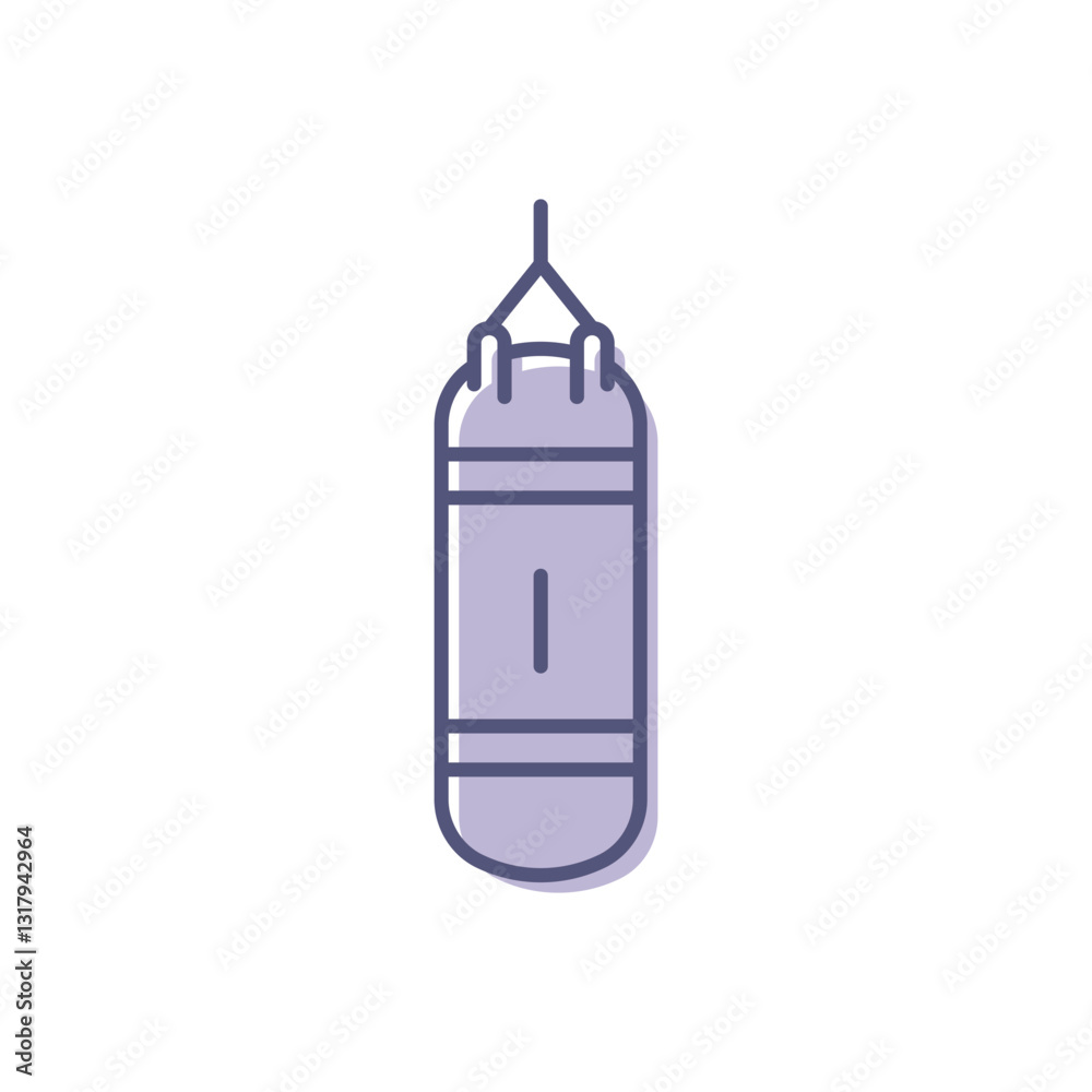 Punching Ball Vector icon Punching Ball Vector icon