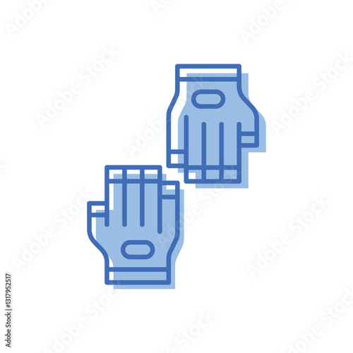 Traning Gloves Vector icon