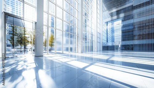 Futuristic cityscape showcasing the impressive headquarters of a global multinational corporation