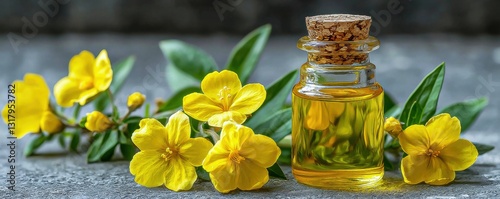 Pure Evening Primrose Oil Extract from Fresh Flowers, Pods & Seeds - Rich in Yellow Green Nutrition for Skincare